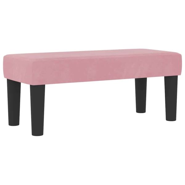 Легло с пружинирана основа с таблото Розово 190 x 90 cm Кадифе