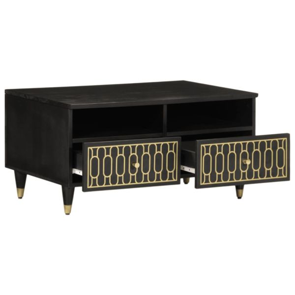 Маса за кафе, 80x54x40 см, мангово дърво масив