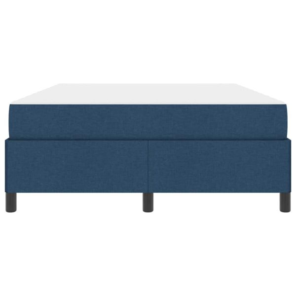 Легло с пружинирана основа Синьо 140 x 200 cm текстил