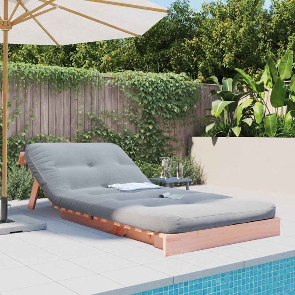 Футон кресло с матрак, 80x206x11 см, дугласко дърво масив