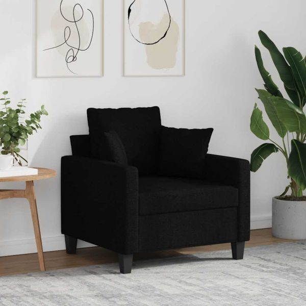 Кресло, черно, 60 см, текстил