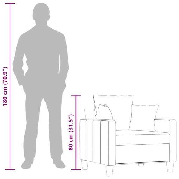 Кресло, черно, 60 см, текстил