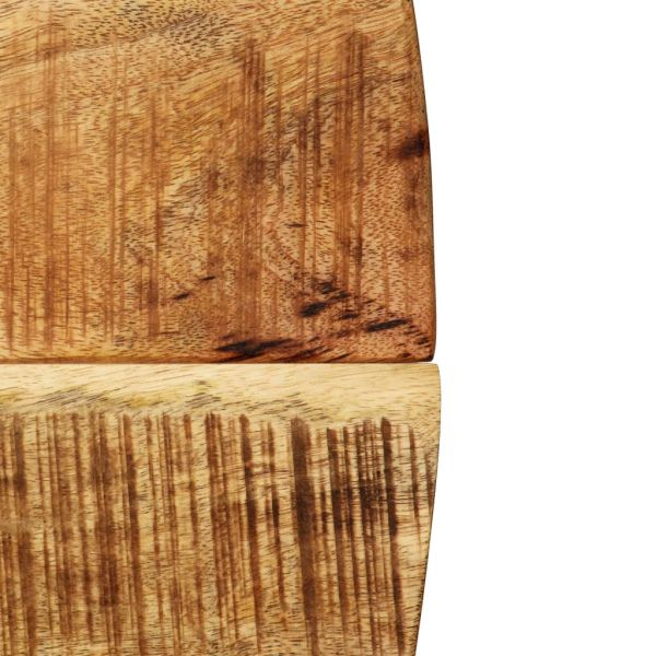 Трапезна маса, мангово дърво масив и стомана, 120х77 cм