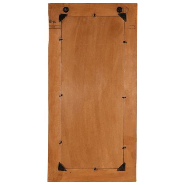 Огледало за стена, регенерирано дърво масив, 60x120 cм