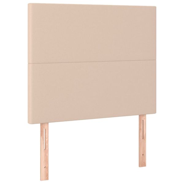 Боксспринг легло с матрак, капучино, 100x200см, изкуствена кожа