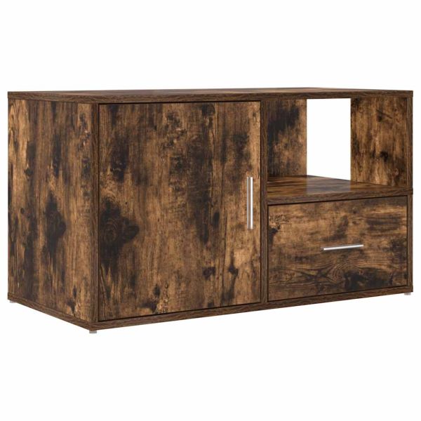 Ъглов шкаф, опушен дъб, 200x40x45 см, инженерно дърво