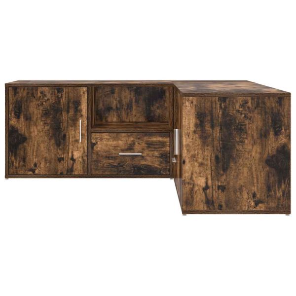 Ъглов шкаф, опушен дъб, 200x40x45 см, инженерно дърво