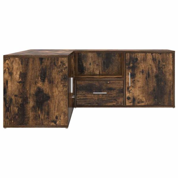 Ъглов шкаф, опушен дъб, 200x40x45 см, инженерно дърво