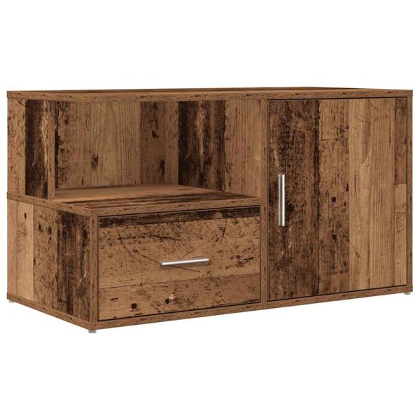 Ъглов шкаф, старо дърво, 200x40x45 см, инженерно дърво