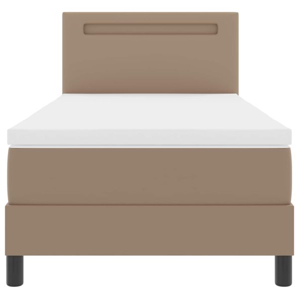 Легло с пружинирана основа Капучино 100 x 200 cm Изкуствена