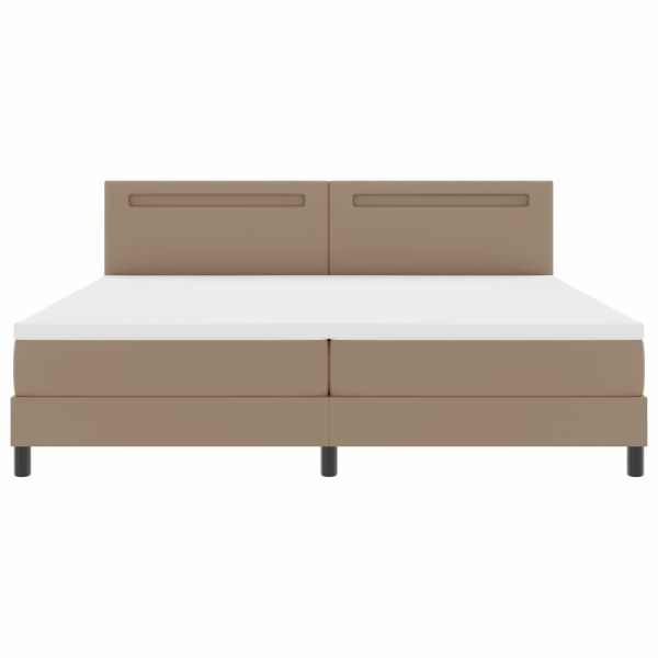 Легло с пружинирана основа Капучино 200 x 200 cm Изкуствена