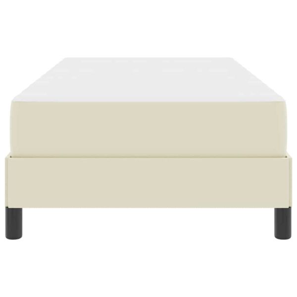 Рамка за легло с матрак Крем 90 x 190 cm текстил