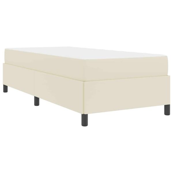 Рамка за легло с матрак Крем 90 x 190 cm текстил