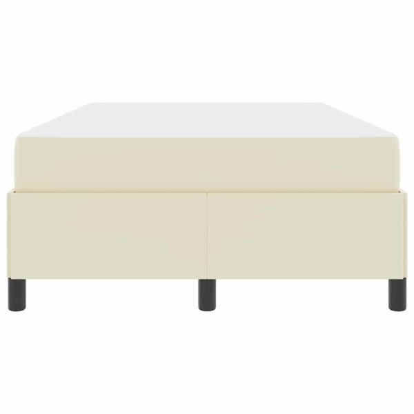 Рамка за легло с матрак Крем 120 x 200 cm текстил