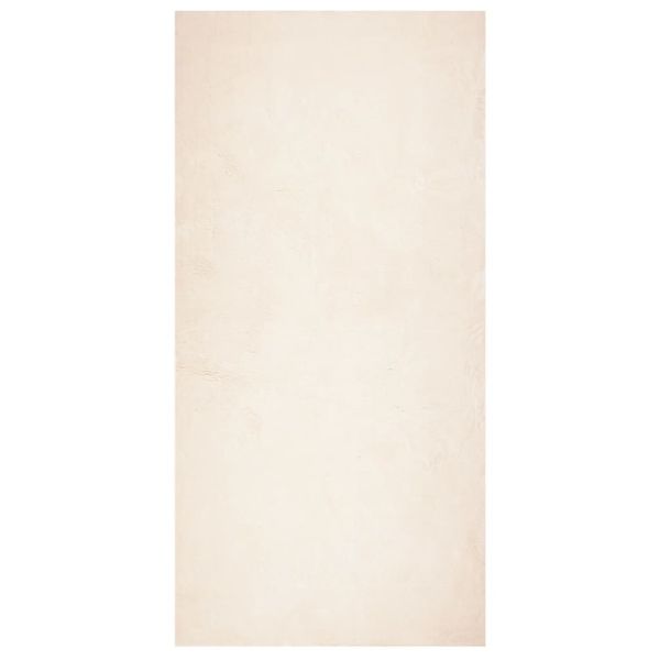 Килим HUARTE с къс косъм, мек и миещ се, бежов, 100x200 см