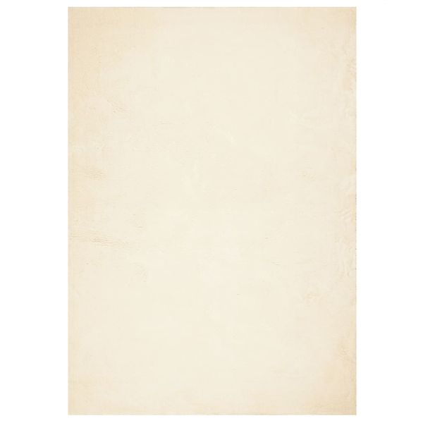 Килим HUARTE с къс косъм, мек и миещ се, кремав, 120x170 см