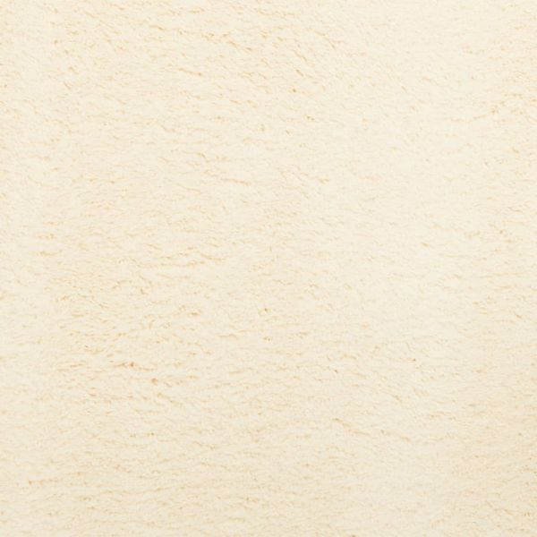 Килим HUARTE с къс косъм, мек и миещ се, кремав, 140x200 см