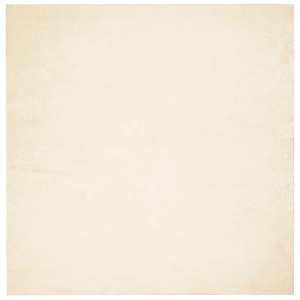 Килим HUARTE с къс косъм, мек и миещ се, кремав, 160x160 см