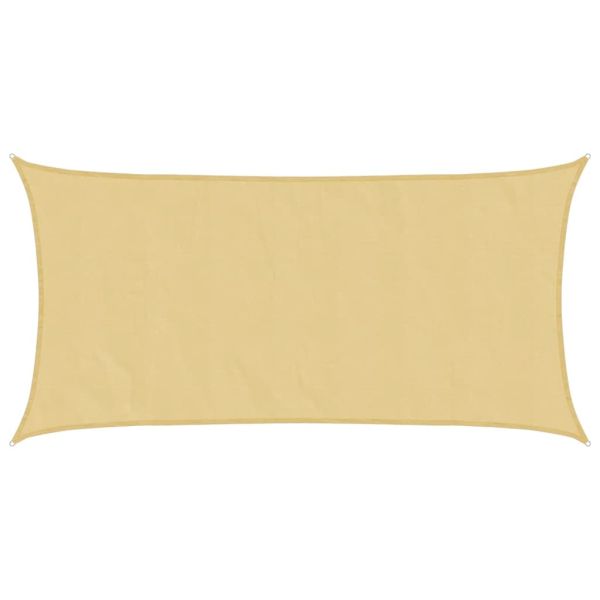 Слънцезащитно платно пясъчно 4x2 м 100% полиестер Оксфорд