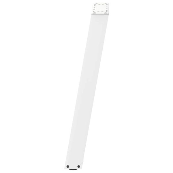 Крака за трапезарна маса, U-образни, 2 бр., бели, 60 x (72-73) см, стомана