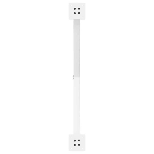 Крака за трапезна маса, X-образни, 2 бр., бели, 90 x (72-73) см, стомана