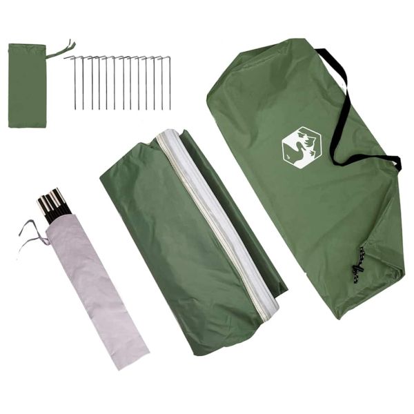 Палатка за задна врата на автомобил Зелен 285 x 255 x 245 см