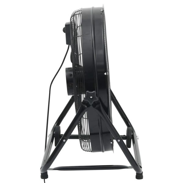 Индустриален барабанен вентилатор, 60 см, 172,5 W, черен