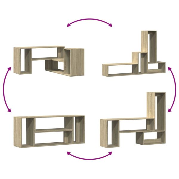 ТВ шкафове, 2 бр, дъб сонома, 100x30x50 см, инженерно дърво