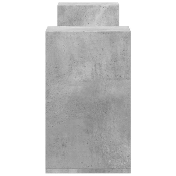 ТВ шкафове, 2 бр, бетонно сиви, 100x30x50 см, инженерно дърво