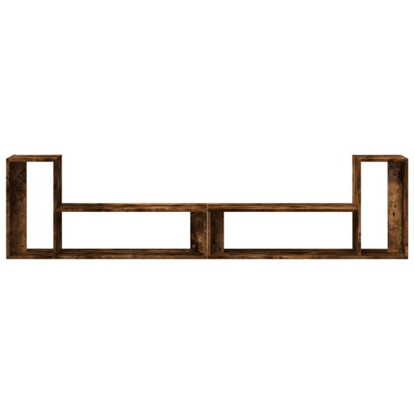 ТB шкафове, 2 бр, опушен дъб, 100x30x50 см, инженерно дърво