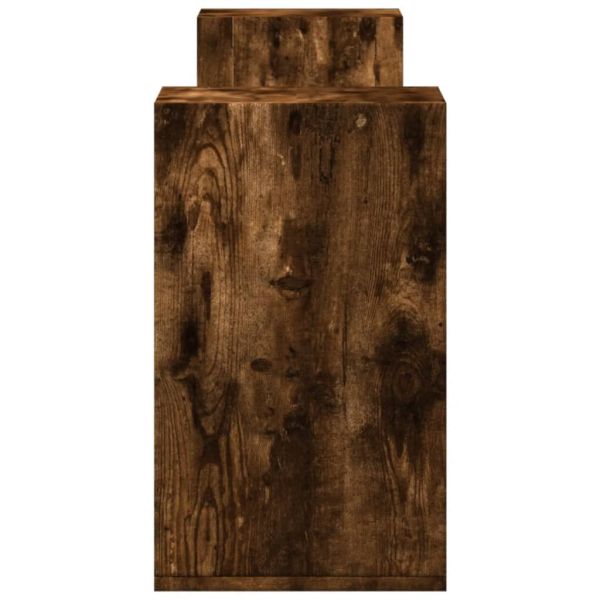 ТB шкафове, 2 бр, опушен дъб, 100x30x50 см, инженерно дърво