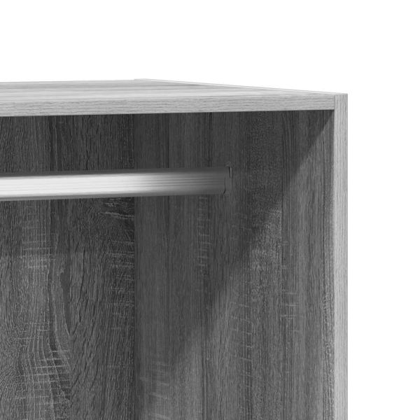 Гардероб, сив сонома, 48x41x102 см, инженерно дърво