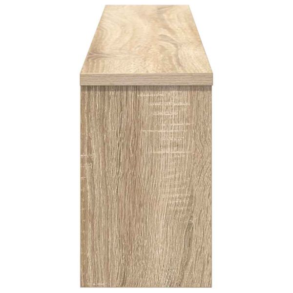 Стенен закачалка за палта с рафт дъб сонома 100 x 16 x 26 см