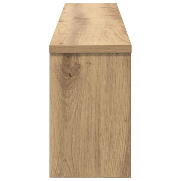 Стенен закачалка за палта с рафт дъб артизан 100 x 16 x 26 см