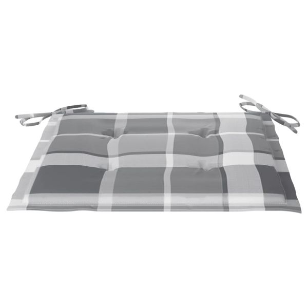 Сгъваеми градински столове, 8 бр, с възглавници, акация масив