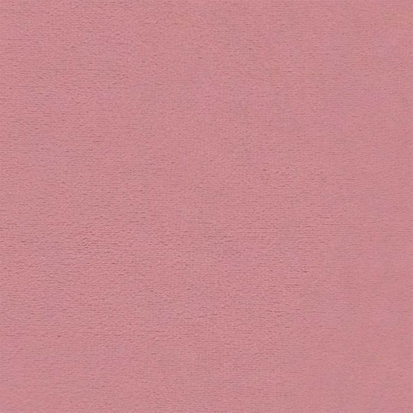 Табуретка с дървени крака, розова, кадифе