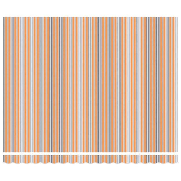 Сгъваем навес Оранжево и сиво 400 × 300 cm Платно и алуминий