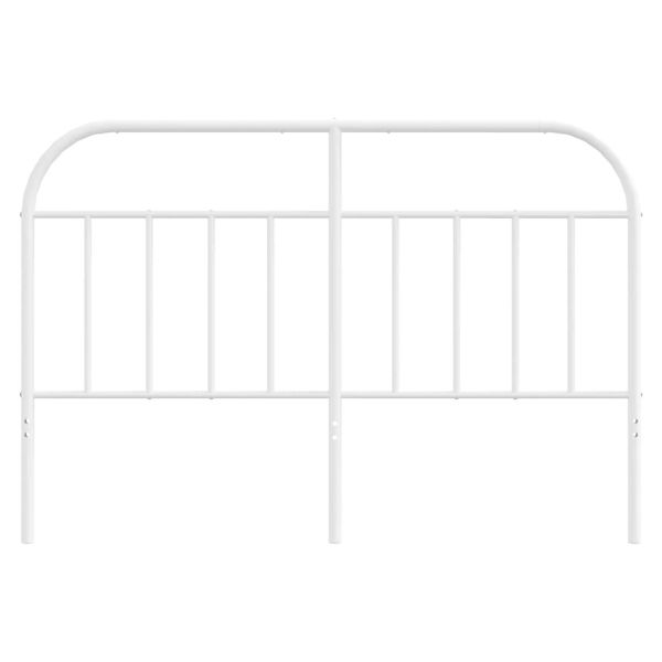Метална резервна табла за легло, бяла, 135 см