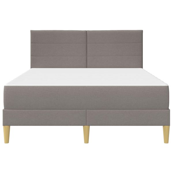 Рамка за легло Таупе 140 x 200 cm Полиестер