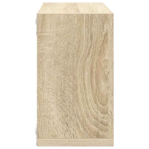 Стенни кубични рафтове, 4 бр, дъб сонома, 26x15x26 см