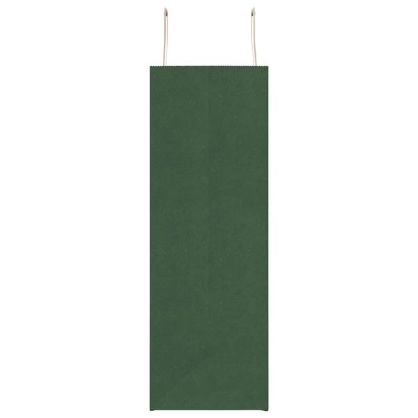 Хартиени торбички 250 бр с дръжки зелени 45x17x48 см