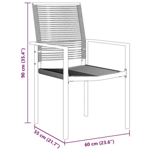 Комплект за хранене в градината 5 pcs Черно