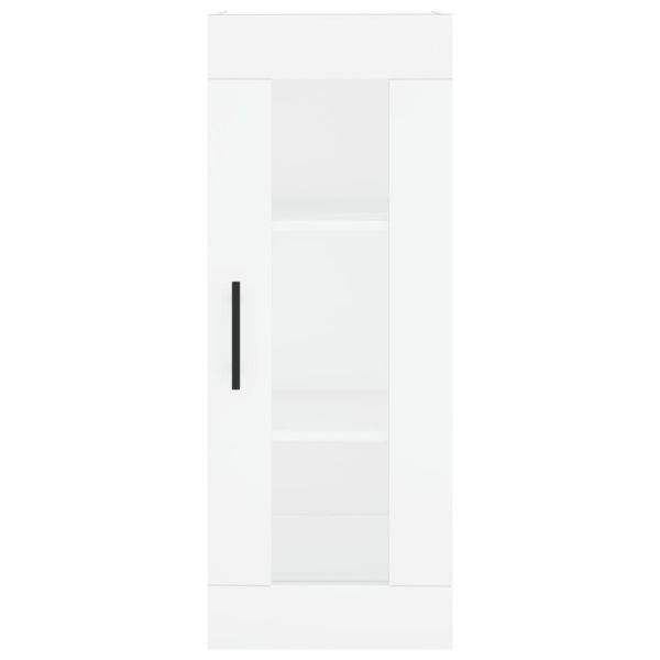 Стенен шкаф бял 34,5x34x90 см