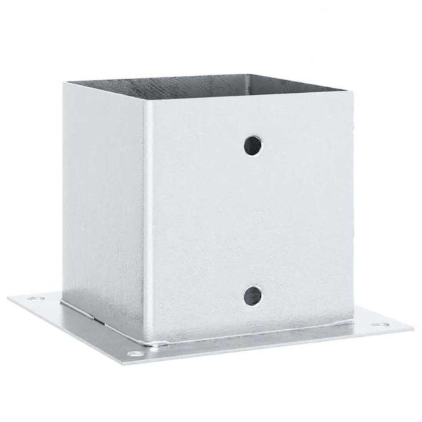 Основи за стълбове квадрат 4 бр 141x141 мм поцинкована стомана