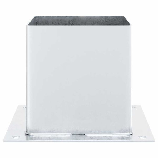 Основи за стълбове квадрат 4 бр 141x141 мм поцинкована стомана