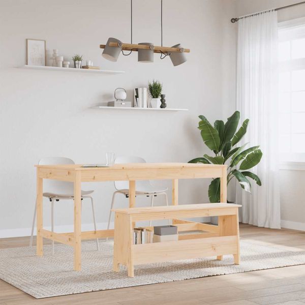 Пейка за антре 100x28x45 см, масивна дървесина, бор