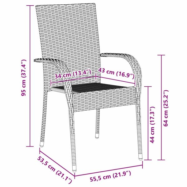 Комплект за хранене в градината 5 pcs Черно