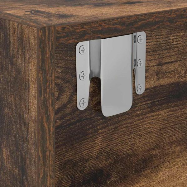 ТВ шкаф опушен дъб 100x31x25,5 см Инженерна дървесина