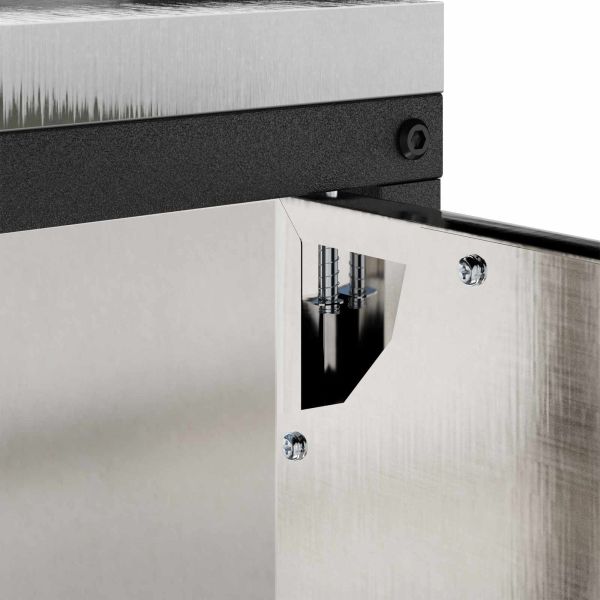 Съхранение в кухнята с рафт Сребрист 60 x 50 x 92 см Стомана