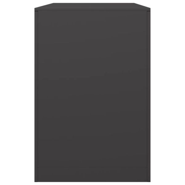 Стойка за дърва, черна, 100x40x60 см, стомана